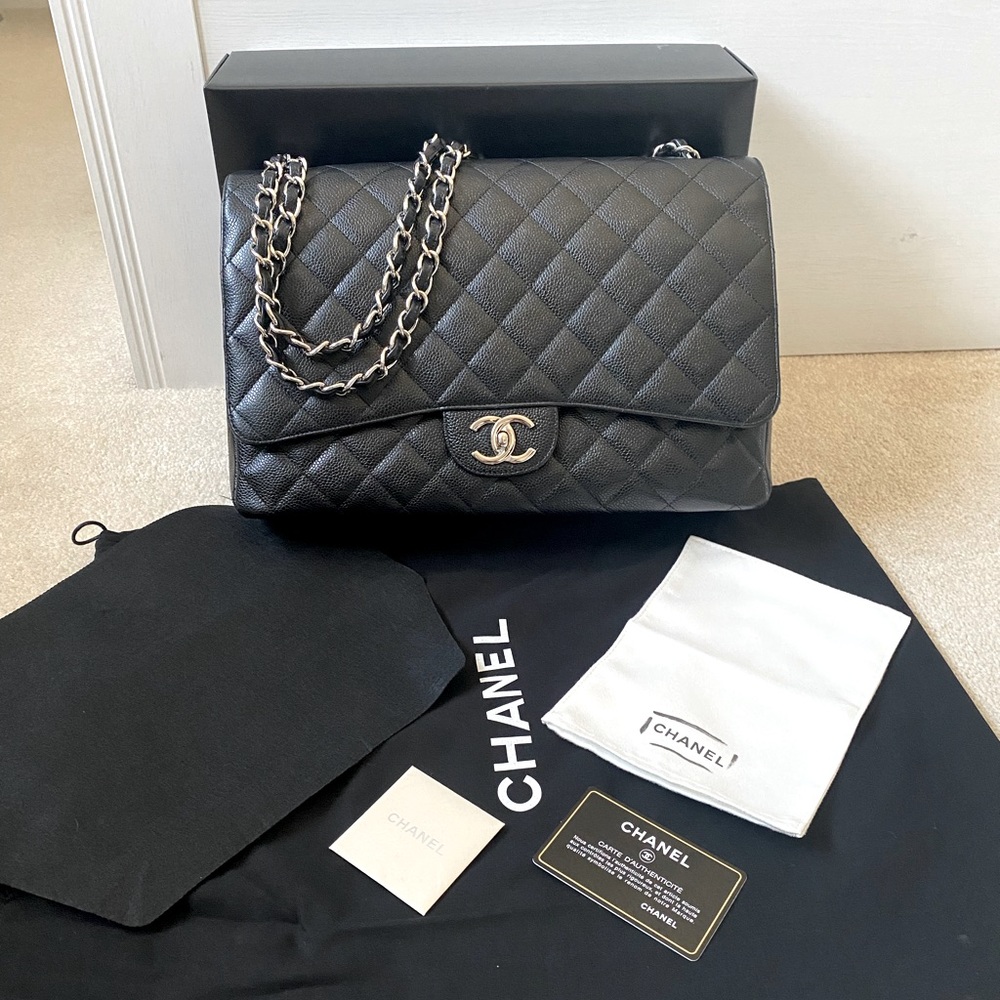 **AUTHENTIC CHANEL MAXI HANDBAG**